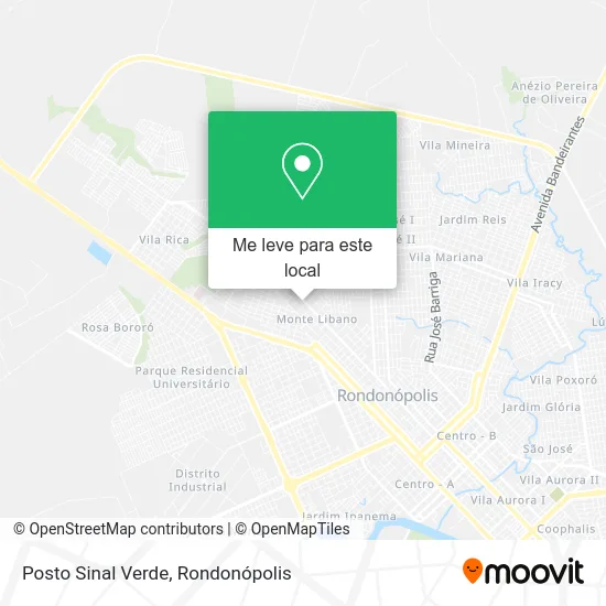 Posto Sinal Verde mapa