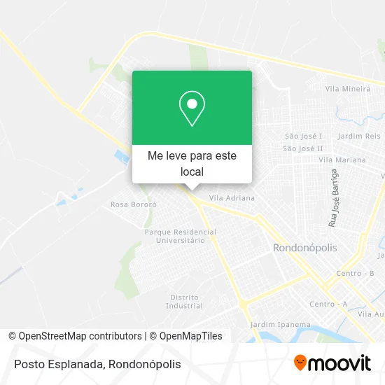 Posto Esplanada mapa