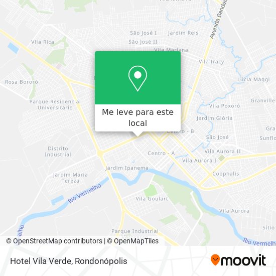 Hotel Vila Verde mapa