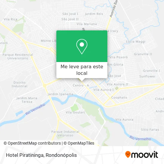 Hotel Piratininga mapa