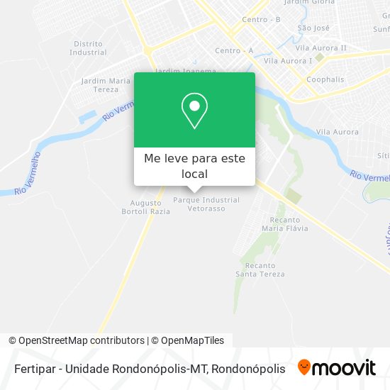 Fertipar - Unidade Rondonópolis-MT mapa