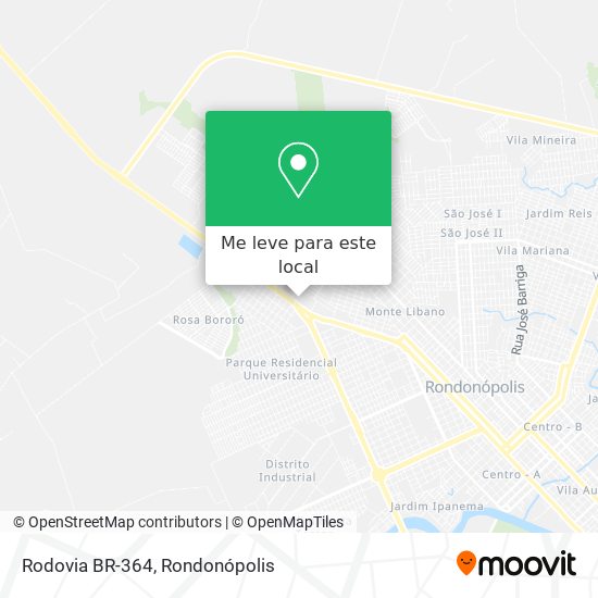 Rodovia BR-364 mapa