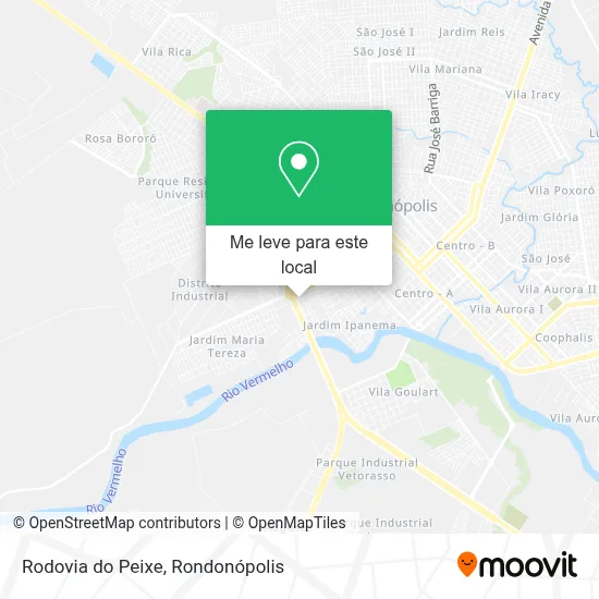 Rodovia do Peixe mapa
