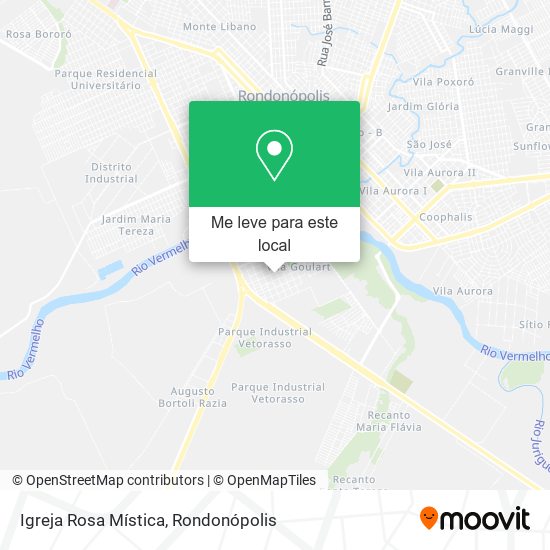Igreja Rosa Mística mapa