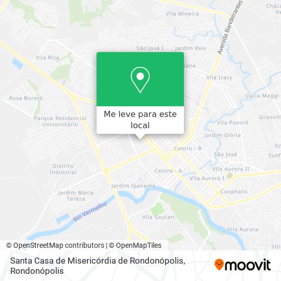 Santa Casa de Misericórdia de Rondonópolis mapa