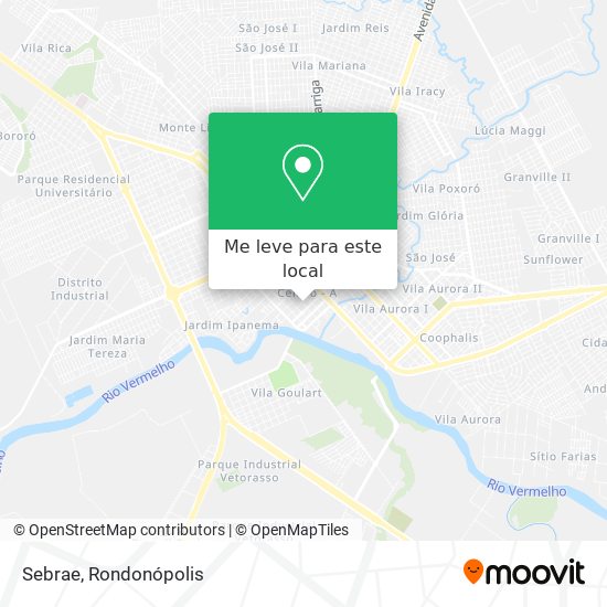 Sebrae mapa