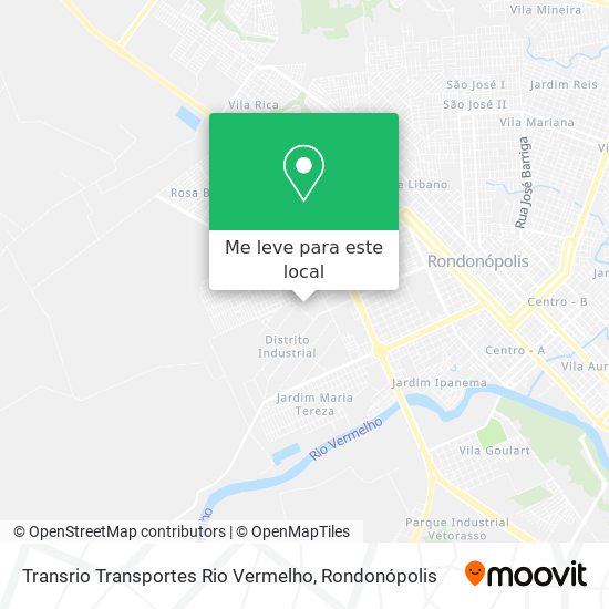 Transrio Transportes Rio Vermelho mapa