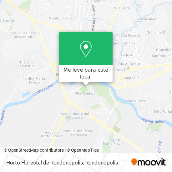 Horto Florestal de Rondonópolis mapa