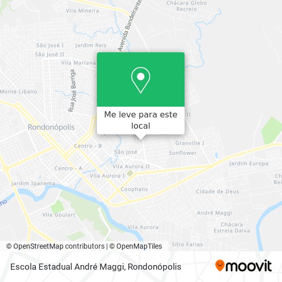 Escola Estadual André Maggi mapa