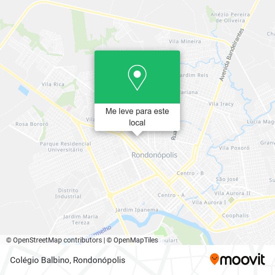 Colégio Balbino mapa