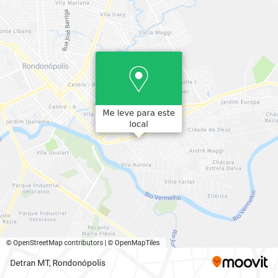 Detran MT mapa