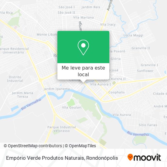 Empório Verde Produtos Naturais mapa