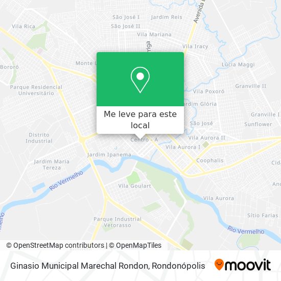 Ginasio Municipal Marechal Rondon mapa