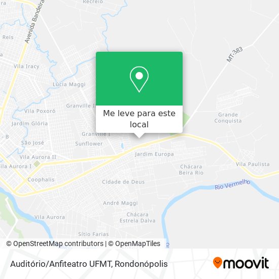 Auditório/Anfiteatro UFMT mapa