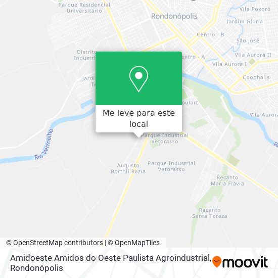 Amidoeste Amidos do Oeste Paulista Agroindustrial mapa