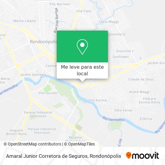 Amaral Junior Corretora de Seguros mapa