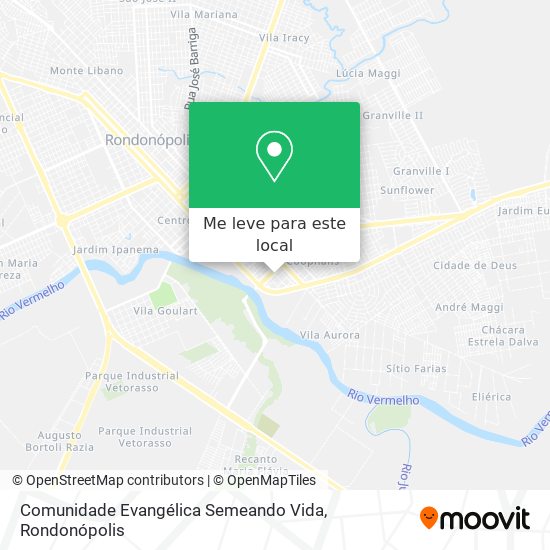 Comunidade Evangélica Semeando Vida mapa