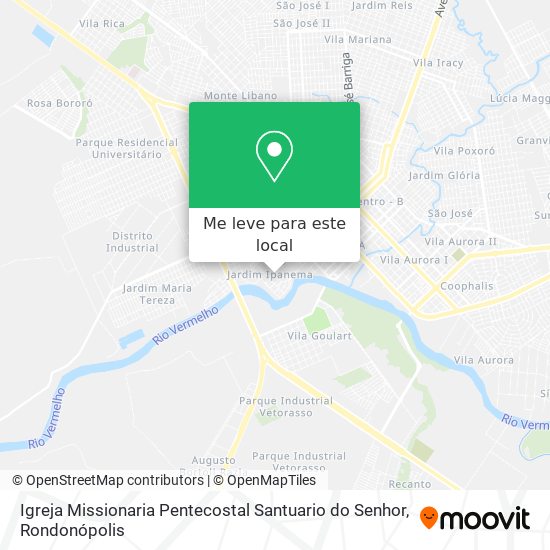 Igreja Missionaria Pentecostal Santuario do Senhor mapa