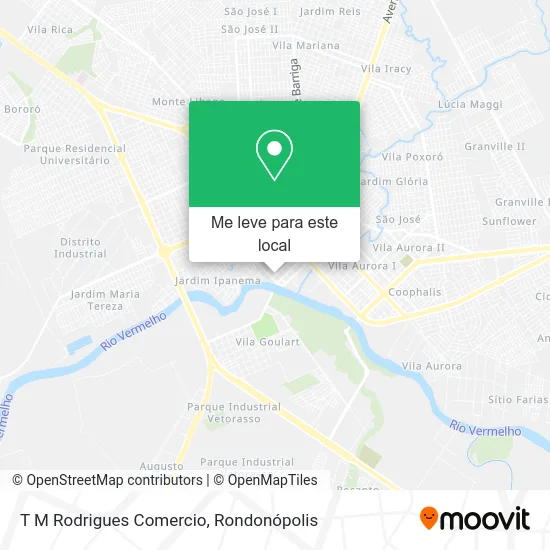 T M Rodrigues Comercio mapa