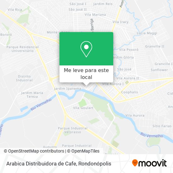 Arabica Distribuidora de Cafe mapa