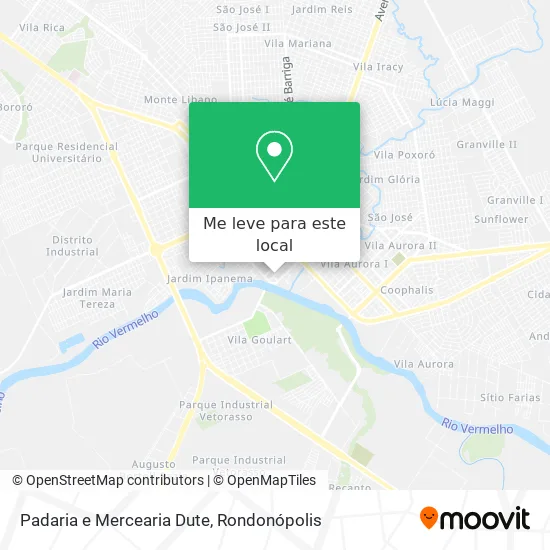 Padaria e Mercearia Dute mapa