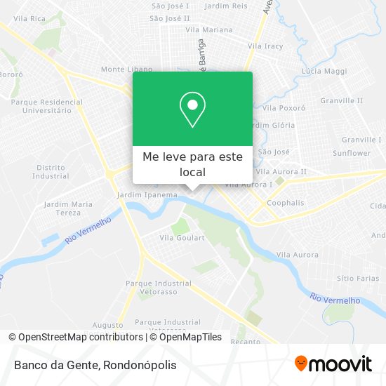 Banco da Gente mapa