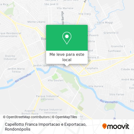 Capellotto Franca Importacao e Exportacao mapa