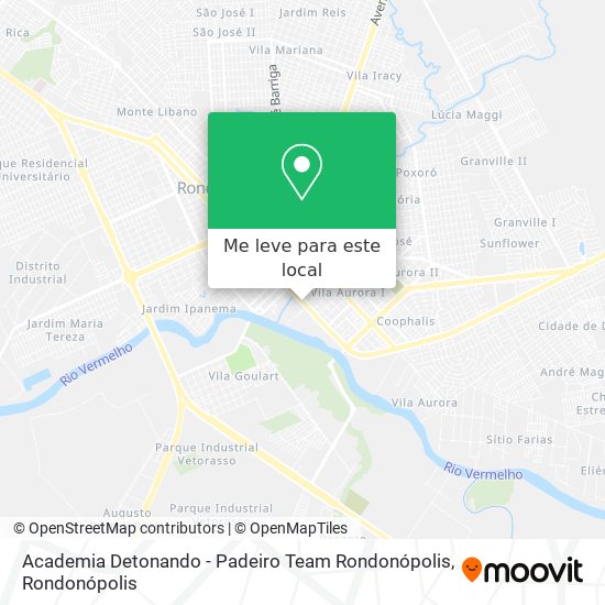 Academia Detonando - Padeiro Team Rondonópolis mapa