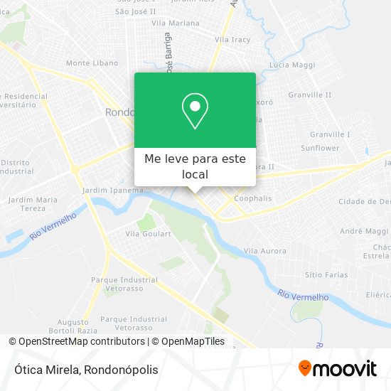 Ótica Mirela mapa