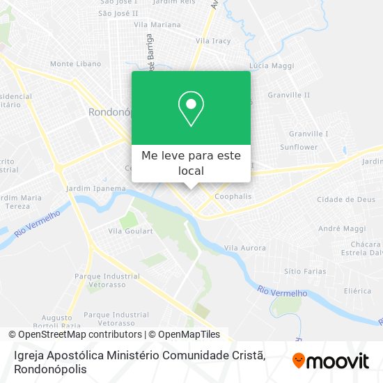Igreja Apostólica Ministério Comunidade Cristã mapa