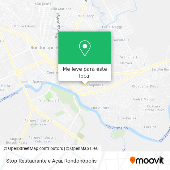 Stop Restaurante e Açai mapa