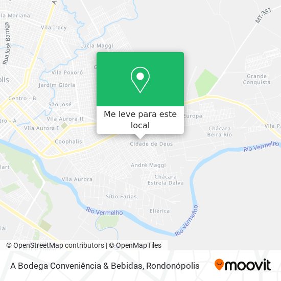 A Bodega Conveniência & Bebidas mapa