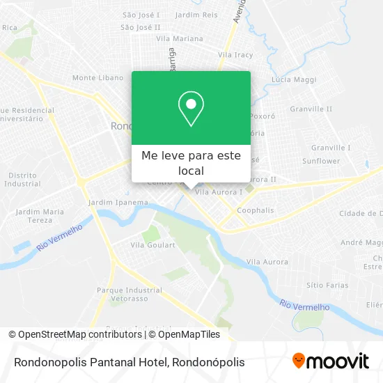 Rondonopolis Pantanal Hotel mapa