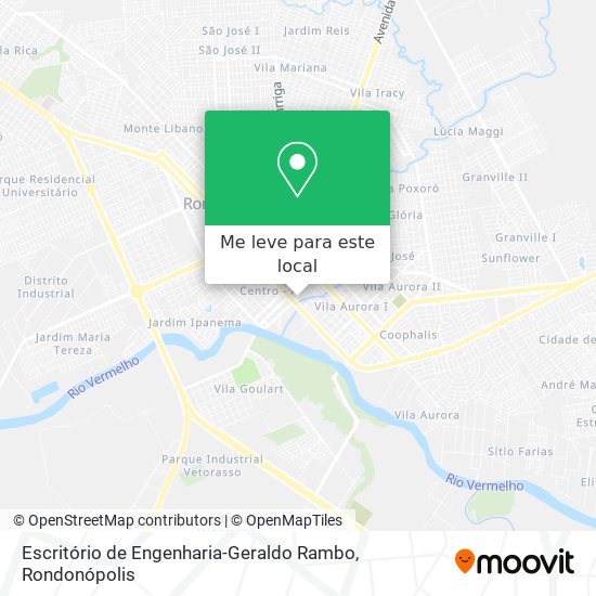 Escritório de Engenharia-Geraldo Rambo mapa