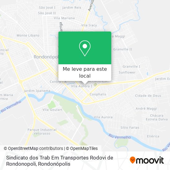 Sindicato dos Trab Em Transportes Rodovi de Rondonopoli mapa