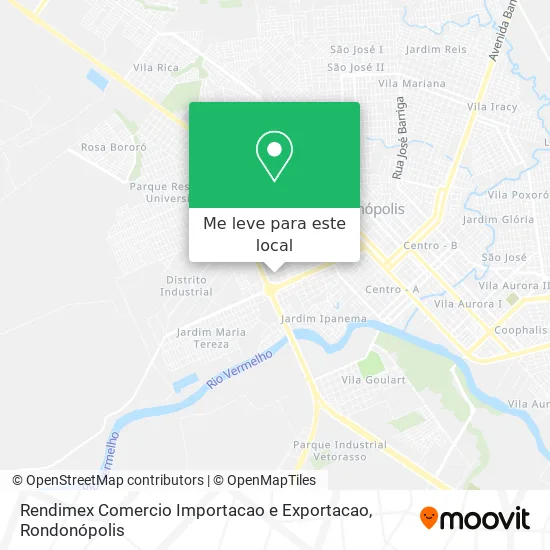 Rendimex Comercio Importacao e Exportacao mapa