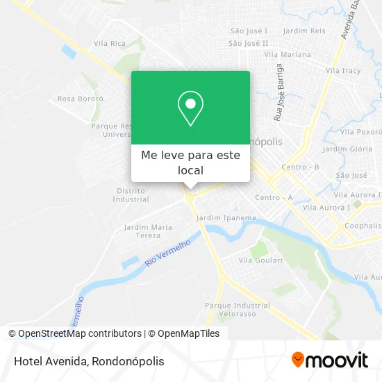 Hotel Avenida mapa