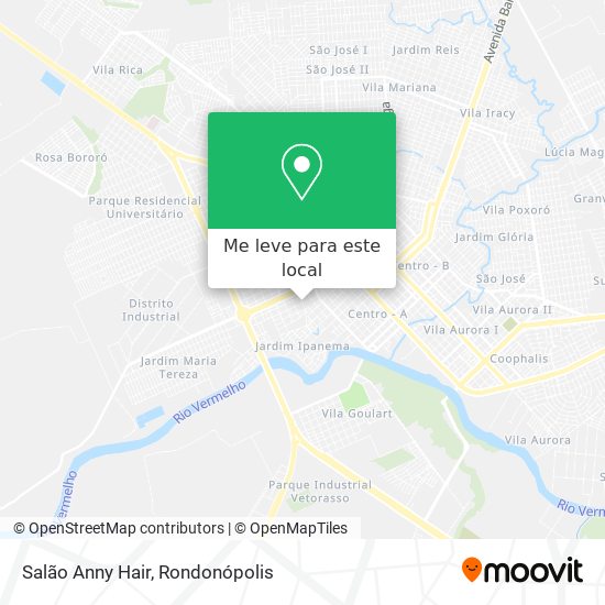 Salão Anny Hair mapa
