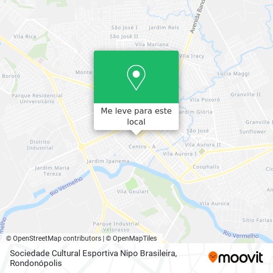 Sociedade Cultural Esportiva Nipo Brasileira mapa