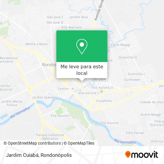 Jardim Cuiabá mapa