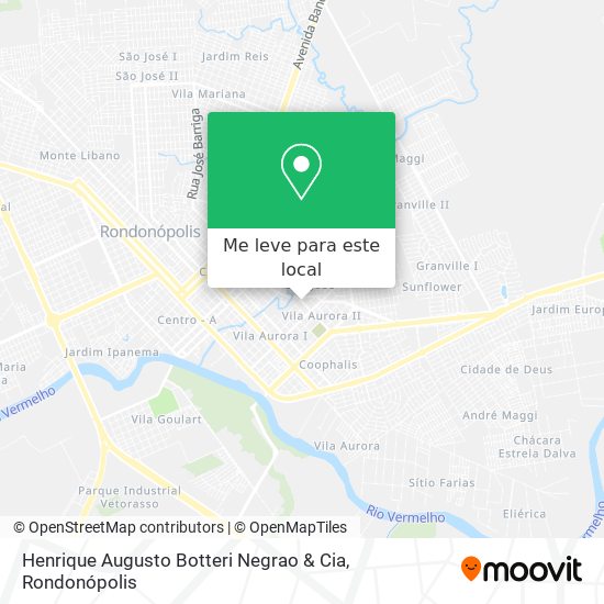 Henrique Augusto Botteri Negrao & Cia mapa