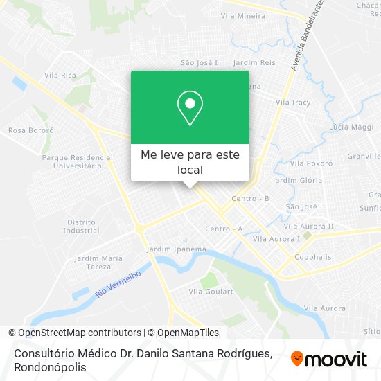 Consultório Médico Dr. Danilo Santana Rodrígues mapa