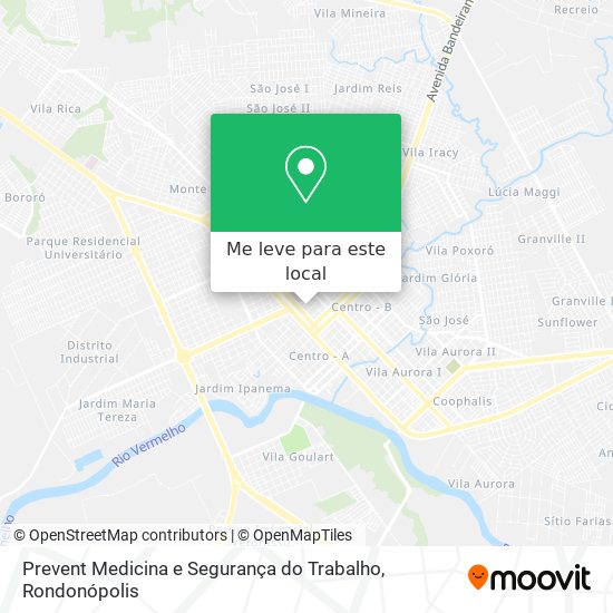 Prevent Medicina e Segurança do Trabalho mapa