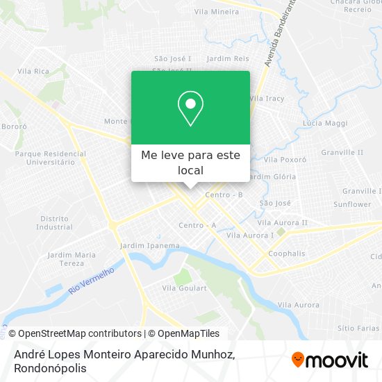 André Lopes Monteiro Aparecido Munhoz mapa