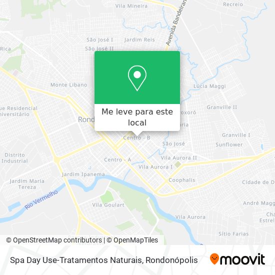 Spa Day Use-Tratamentos Naturais mapa
