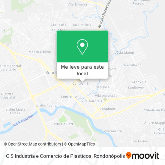 C S Industria e Comercio de Plasticos mapa
