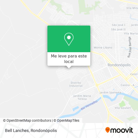 Bell Lanches mapa