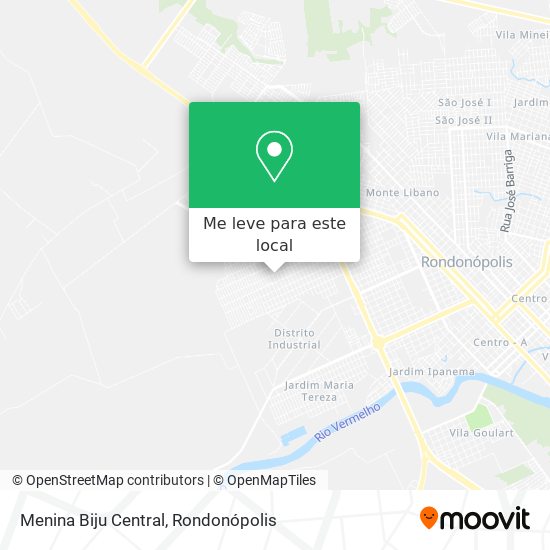 Menina Biju Central mapa