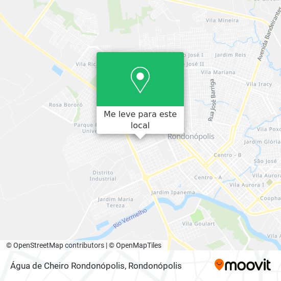Água de Cheiro Rondonópolis mapa