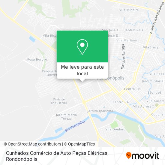 Cunhados Comércio de Auto Peças Elétricas mapa